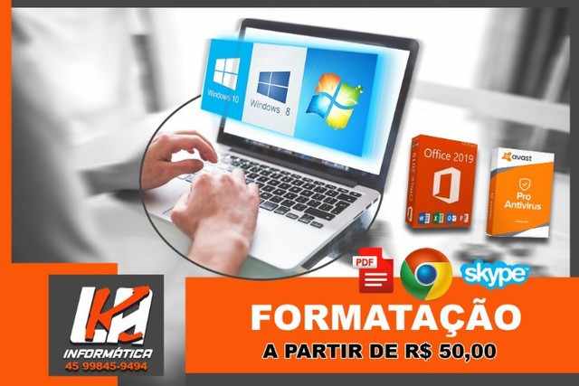 Foto 1 - Formatação Pc e Notebooks em Cascavel -PR